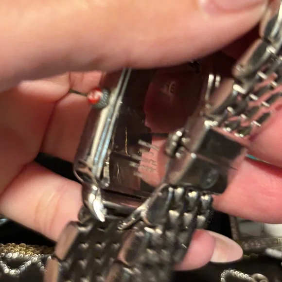 Michele Silver and white diamond Watch deco Madison - Picture 6 of 10